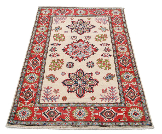 Hand Knotted Tribal Kazak Wool Rug 3' 3" x 5' 1" - No. AT75441