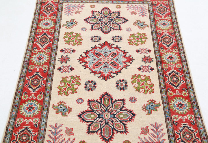 Hand Knotted Tribal Kazak Wool Rug 3' 3" x 5' 1" - No. AT75441