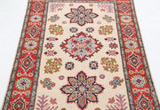 Hand Knotted Tribal Kazak Wool Rug 3' 3" x 5' 1" - No. AT75441