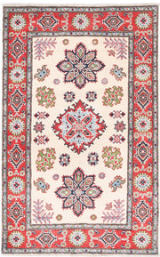 Hand Knotted Tribal Kazak Wool Rug 3' 3" x 5' 1" - No. AT75441