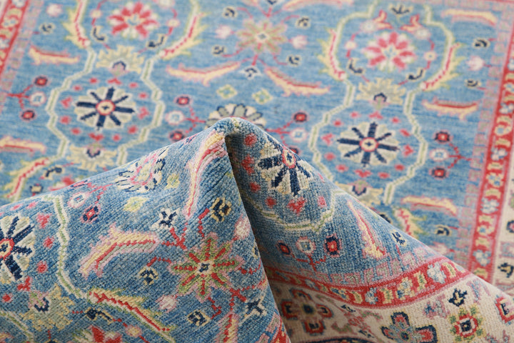 Hand Knotted Tribal Kazak Wool Rug 3' 2" x 4' 5" - No. AT16253