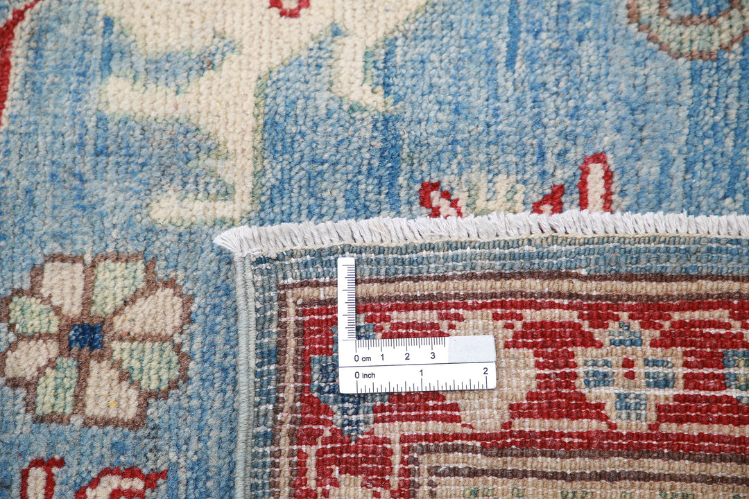 Hand Knotted Tribal Kazak Wool Rug 4' 10" x 6' 7" - No. AT91595