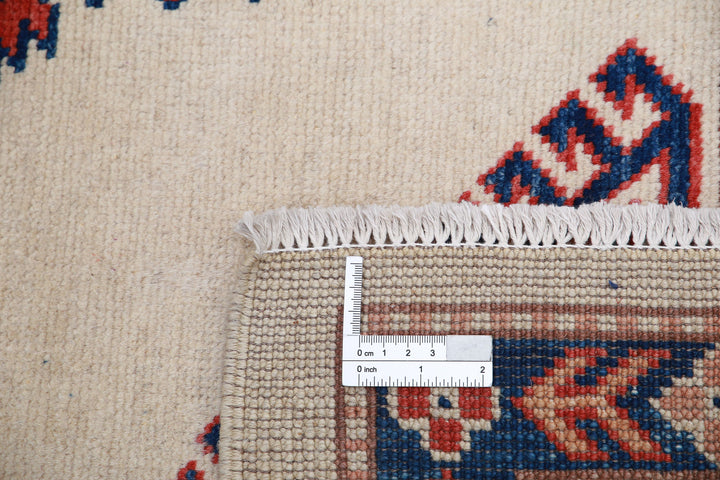 Hand Knotted Tribal Kazak Wool Rug 6' 0" x 8' 11" - No. AT87690