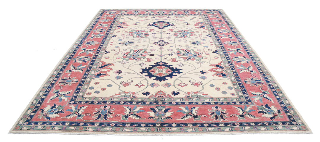 Hand Knotted Tribal Kazak Wool Rug 8' 6" x 11' 8" - No. AT86722