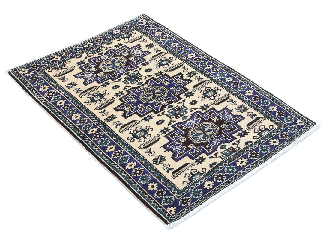 Hand Knotted Persian Kazak Wool Rug 2' 5" x 3' 4" - No. AT58677