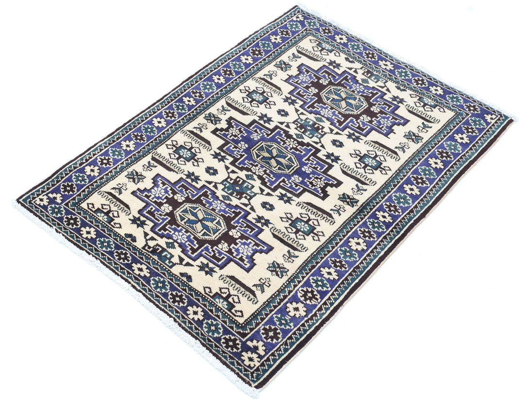 Hand Knotted Persian Kazak Wool Rug 2' 5" x 3' 4" - No. AT58677