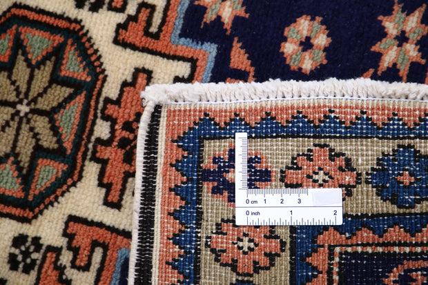 Hand Knotted Persian Kazak Wool Rug 2' 4" x 3' 7" - No. AT81752