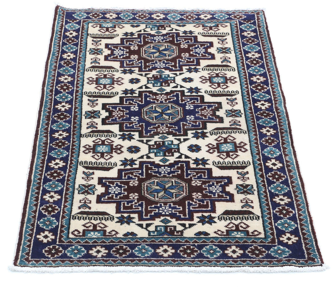 Hand Knotted Persian Kazak Wool Rug 2' 3" x 3' 6" - No. AT65074
