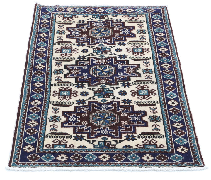 Hand Knotted Persian Kazak Wool Rug 2' 3" x 3' 6" - No. AT65074
