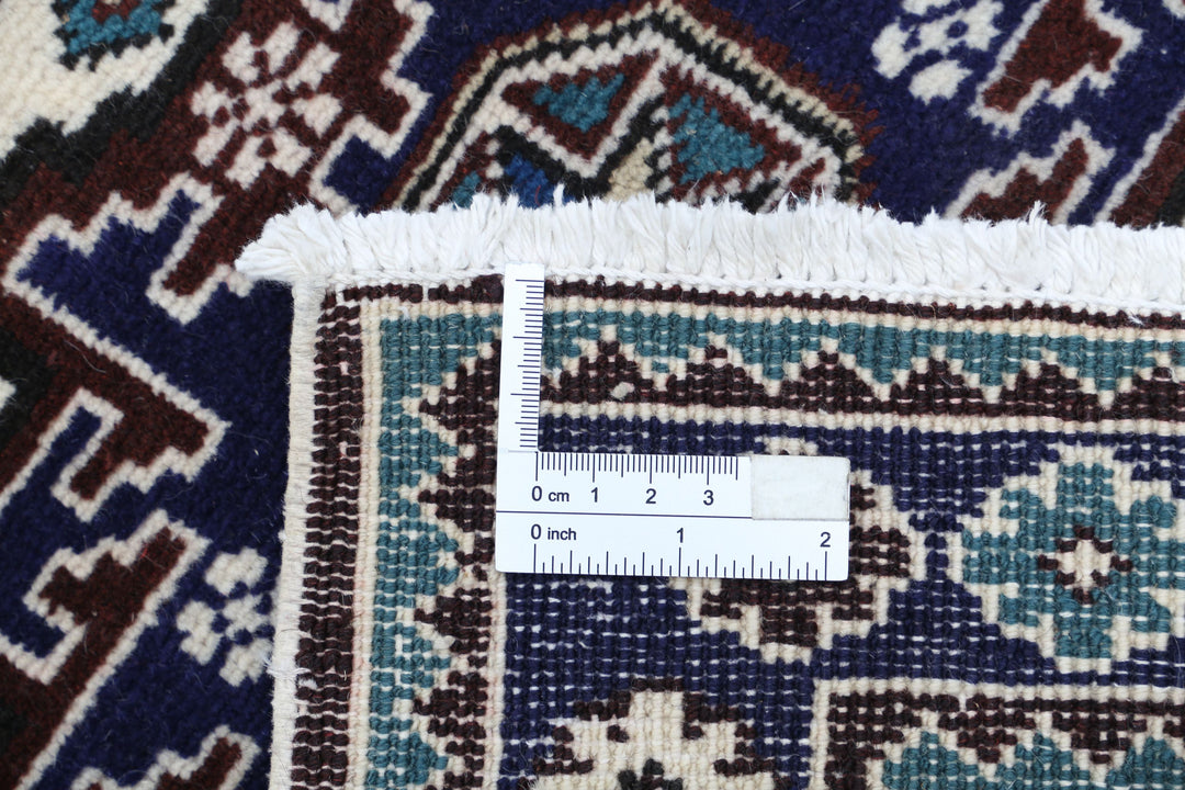 Hand Knotted Persian Kazak Wool Rug 2' 3" x 3' 6" - No. AT65074