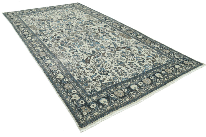 Hand Knotted Vintage Persian Bakhtiari Wool Rug 7' 2" x 13' 0" - No. AT97152