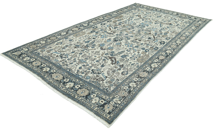 Hand Knotted Vintage Persian Bakhtiari Wool Rug 7' 2" x 13' 0" - No. AT97152