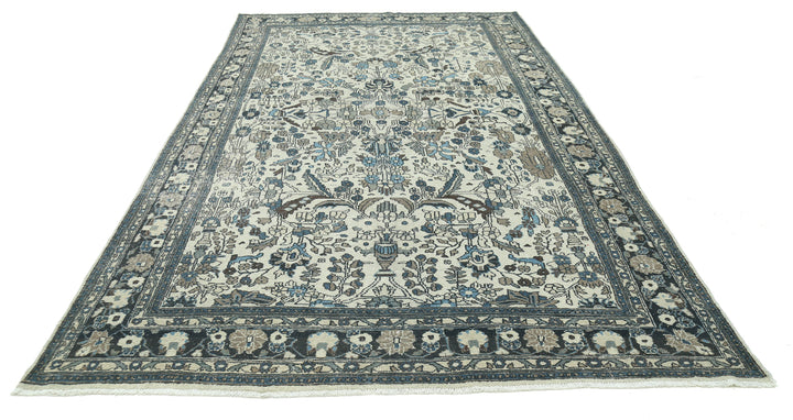 Hand Knotted Vintage Persian Bakhtiari Wool Rug 7' 2" x 13' 0" - No. AT97152