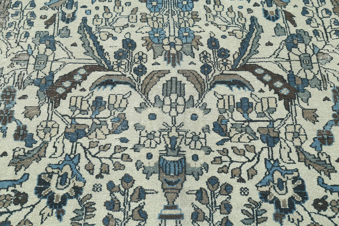 Hand Knotted Vintage Persian Bakhtiari Wool Rug 7' 2" x 13' 0" - No. AT97152