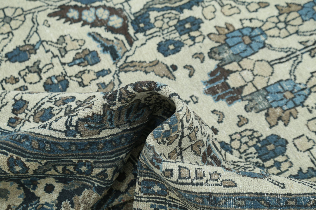 Hand Knotted Vintage Persian Bakhtiari Wool Rug 7' 2" x 13' 0" - No. AT97152