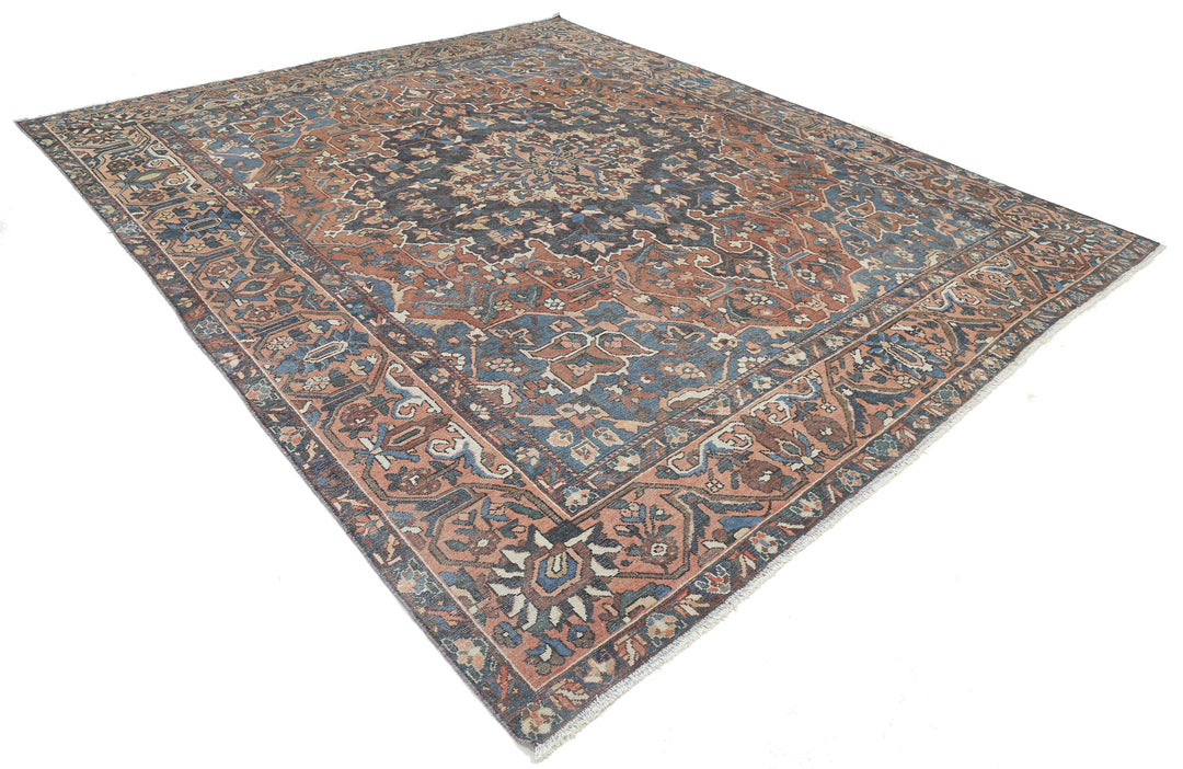 Hand Knotted Vintage Persian Bakhtiari Wool Rug 10' 0" x 11' 11" - No. AT36425