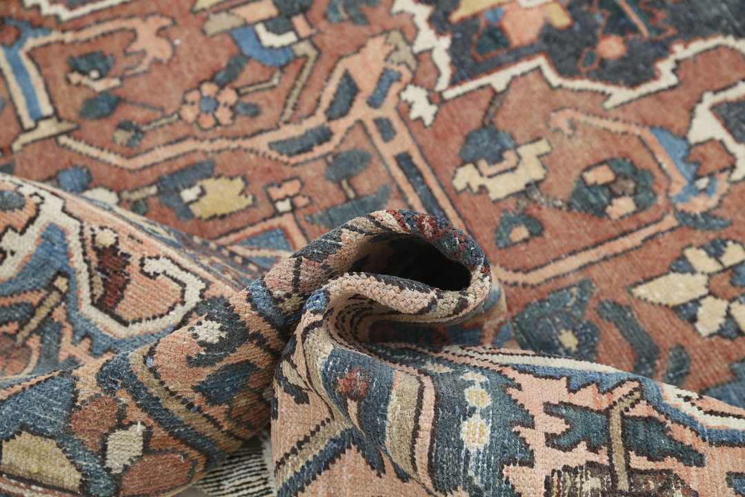 Hand Knotted Vintage Persian Bakhtiari Wool Rug 10' 0" x 11' 11" - No. AT36425