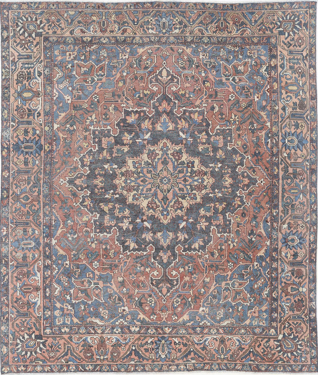 Hand Knotted Vintage Persian Bakhtiari Wool Rug 10' 0" x 11' 11" - No. AT36425