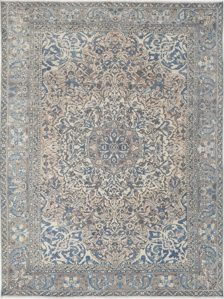 Hand Knotted Vintage Persian Bakhtiari Wool Rug 9' 7" x 12' 4" - No. AT45468