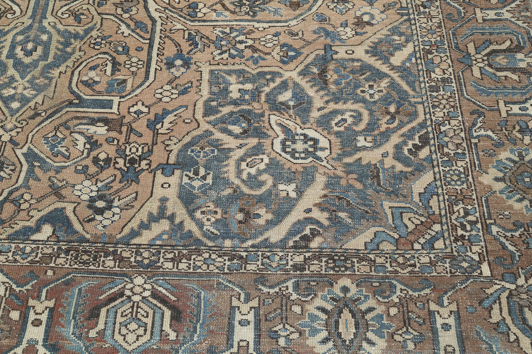 Hand Knotted Vintage Persian Bakhtiari Wool Rug 10' 6" x 13' 3" - No. AT93275