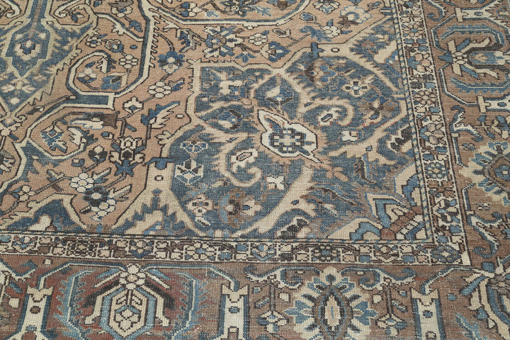 Hand Knotted Vintage Persian Bakhtiari Wool Rug 10' 6" x 13' 3" - No. AT93275