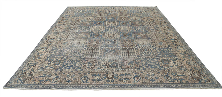 Hand Knotted Vintage Persian Bakhtiari Wool Rug 9' 7" x 12' 2" - No. AT61729