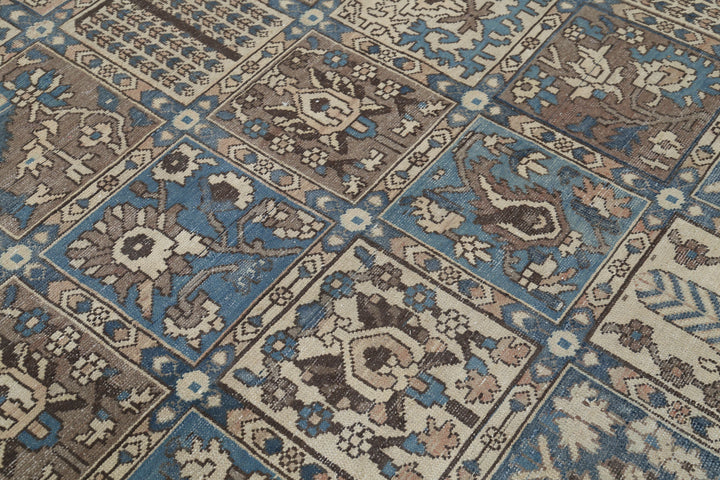 Hand Knotted Vintage Persian Bakhtiari Wool Rug 9' 7" x 12' 2" - No. AT61729