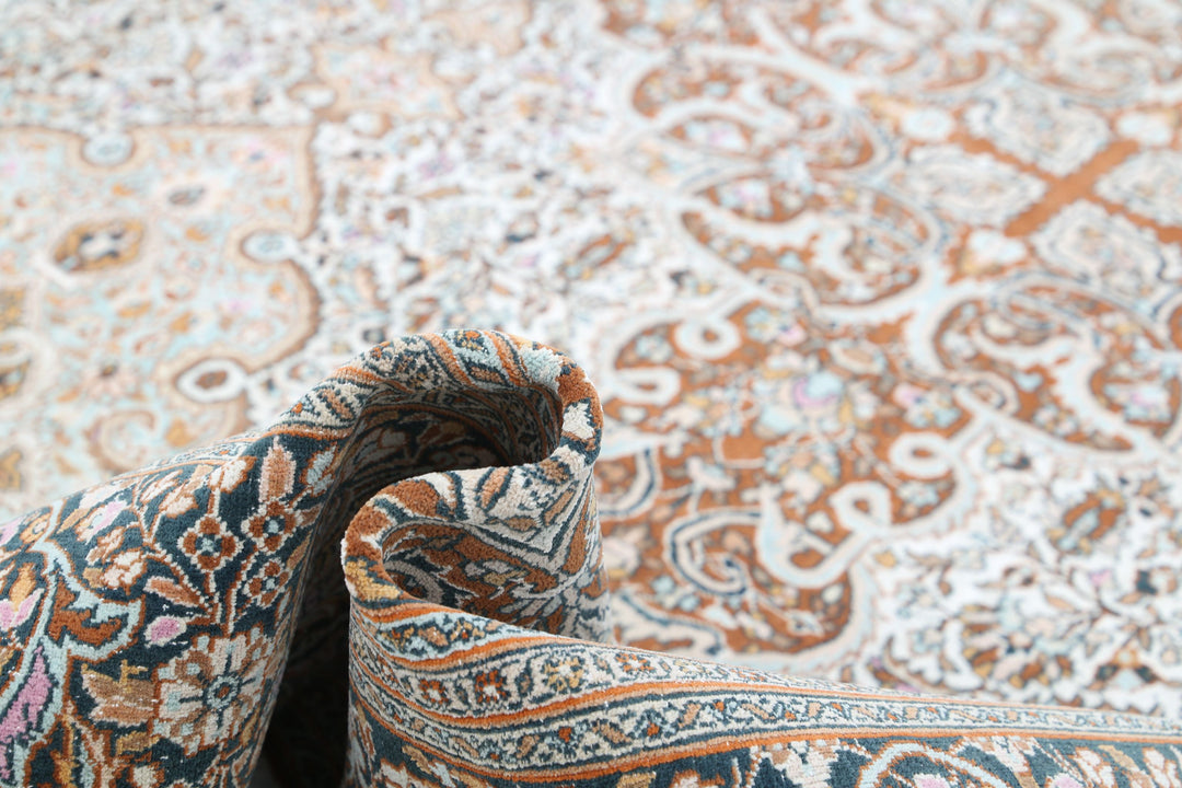 Hand Knotted Vintage Persian Bijar Wool Rug 7' 9" x 10' 11" - No. AT59560