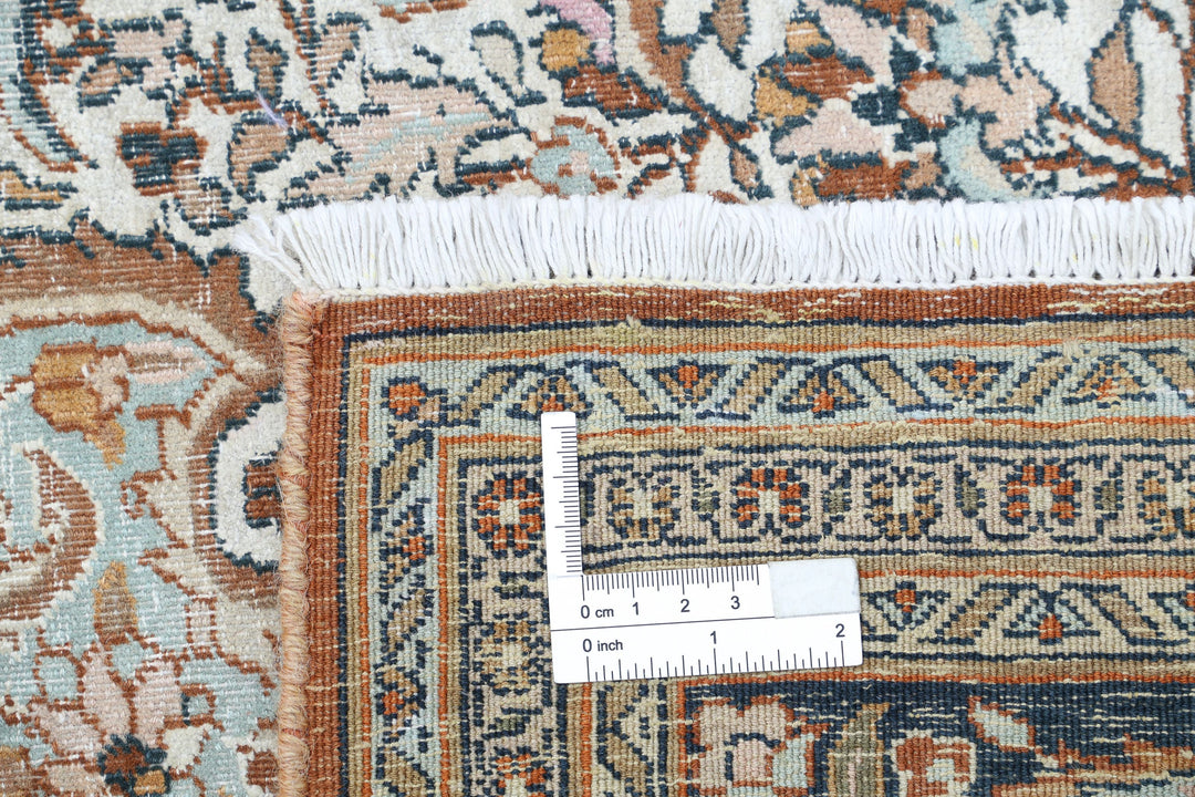 Hand Knotted Vintage Persian Bijar Wool Rug 7' 9" x 10' 11" - No. AT59560