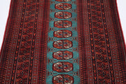 Hand Knotted Tribal Bokhara Wool Rug 2' 11" x 5' 6" - No. AT45083