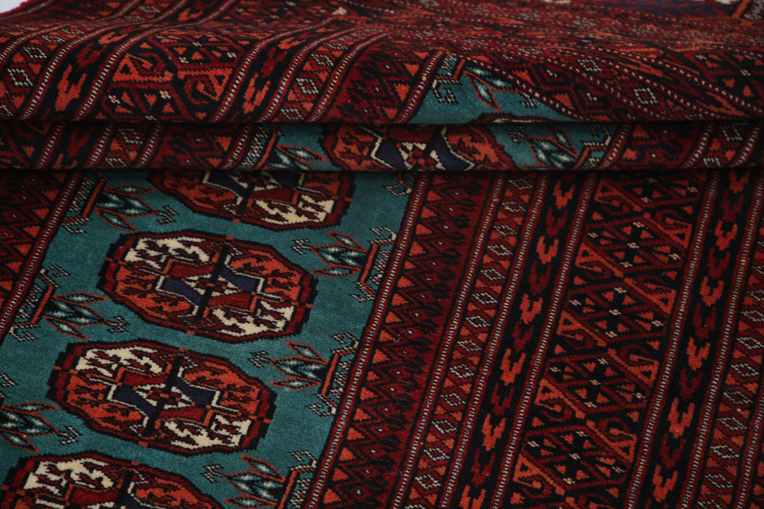 Hand Knotted Tribal Bokhara Wool Rug 2' 11" x 5' 6" - No. AT45083