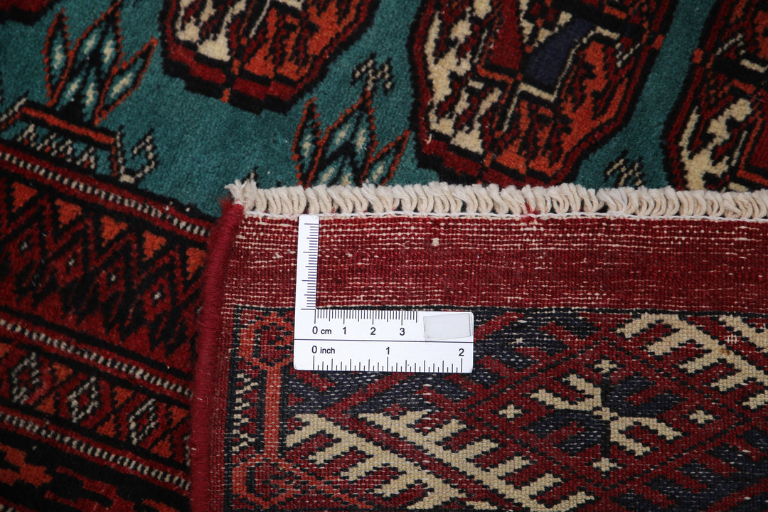 Hand Knotted Tribal Bokhara Wool Rug 2' 11" x 5' 6" - No. AT45083