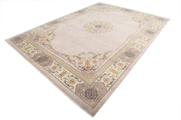 Hand Knotted Traditional Chinese Wool Rug 8' 10" x 12' 1" - No. AT76937