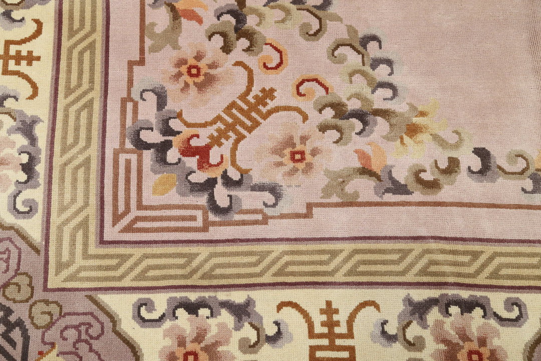 Hand Knotted Traditional Chinese Wool Rug 8' 10" x 12' 1" - No. AT76937