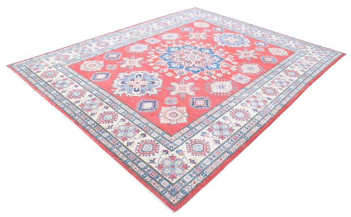 Hand Knotted Tribal Kazak Wool Rug 8' 0" x 9' 10" - No. AT96827
