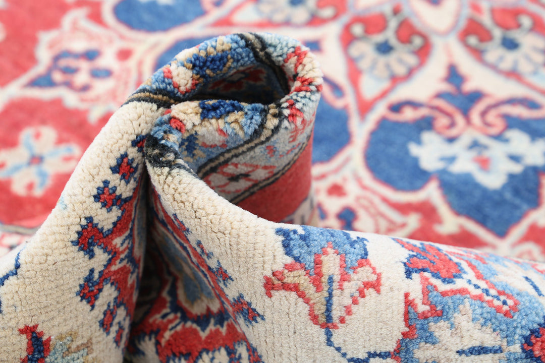 Hand Knotted Tribal Kazak Wool Rug 8' 0" x 9' 10" - No. AT96827