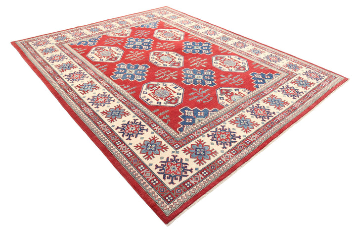 Hand Knotted Tribal Kazak Wool Rug 8' 0" x 9' 9" - No. AT77979