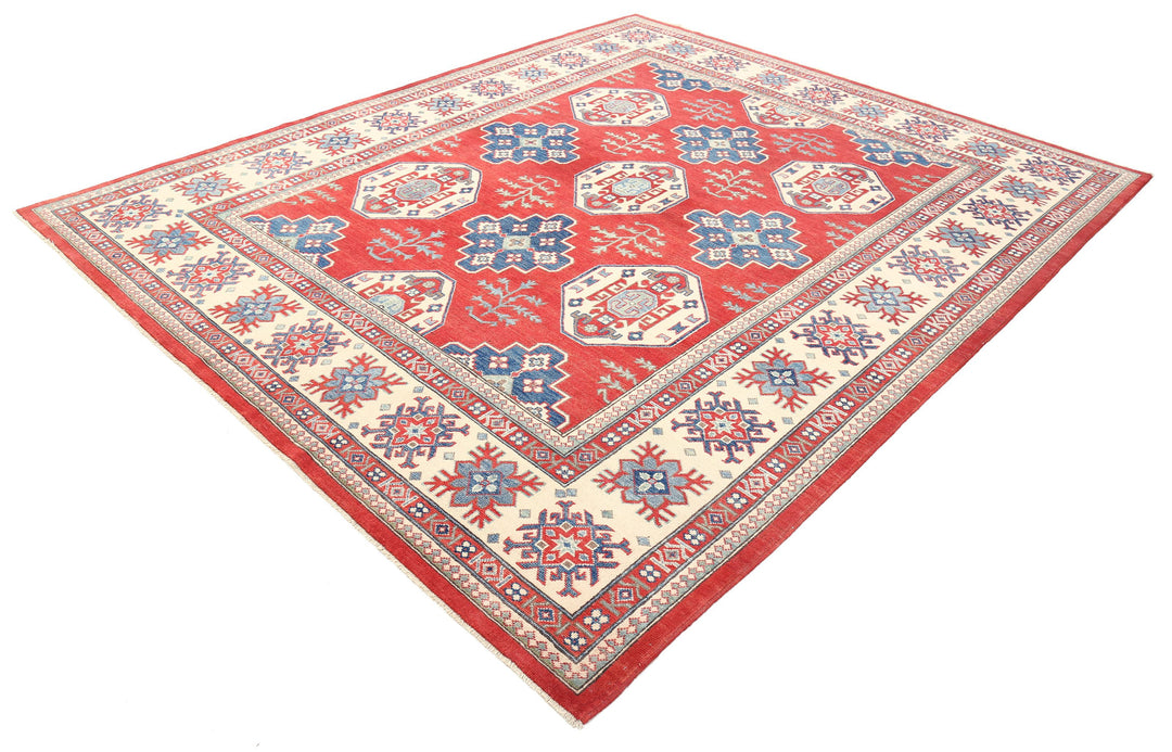 Hand Knotted Tribal Kazak Wool Rug 8' 0" x 9' 9" - No. AT77979