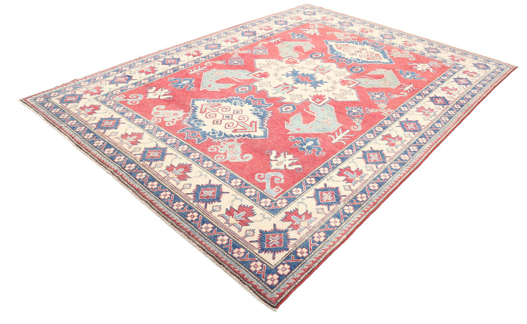 Hand Knotted Tribal Kazak Wool Rug 7' 10" x 11' 0" - No. AT40636