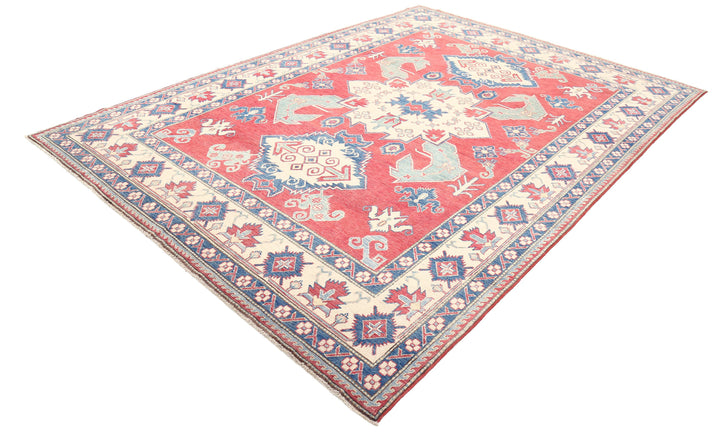 Hand Knotted Tribal Kazak Wool Rug 7' 10" x 11' 0" - No. AT40636