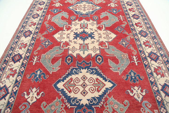 Hand Knotted Tribal Kazak Wool Rug 7' 10" x 11' 0" - No. AT40636