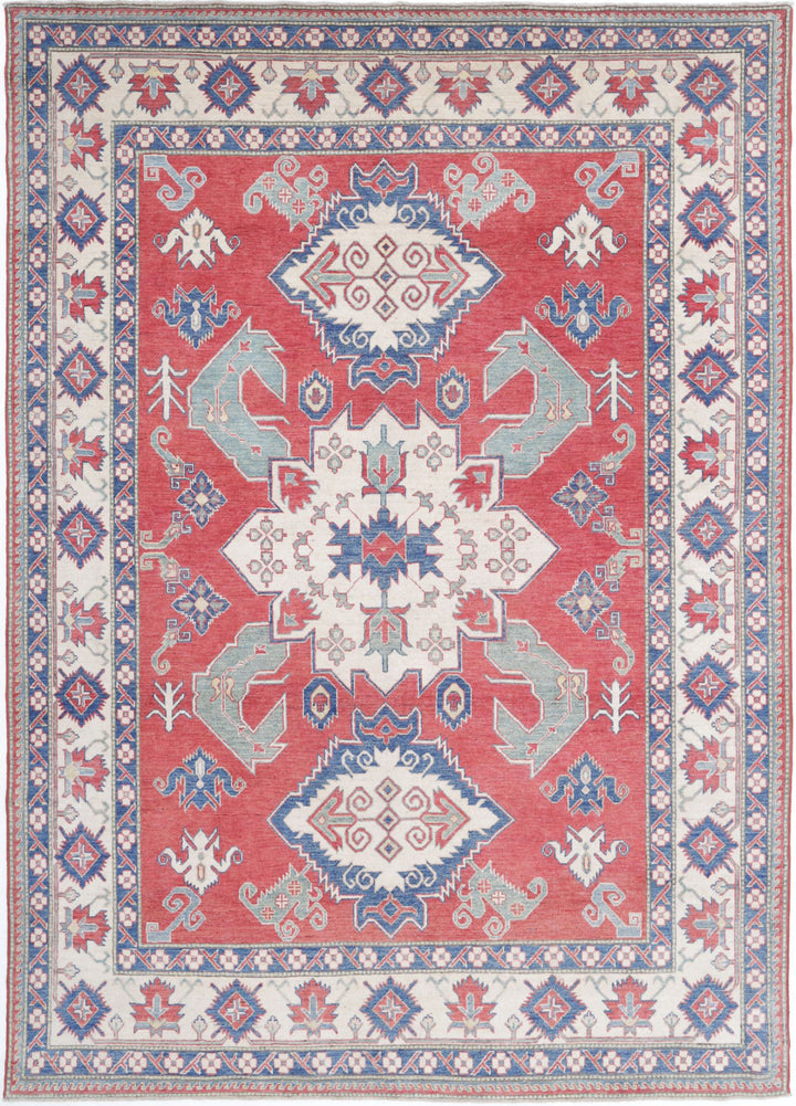 Hand Knotted Tribal Kazak Wool Rug 7' 10" x 11' 0" - No. AT40636