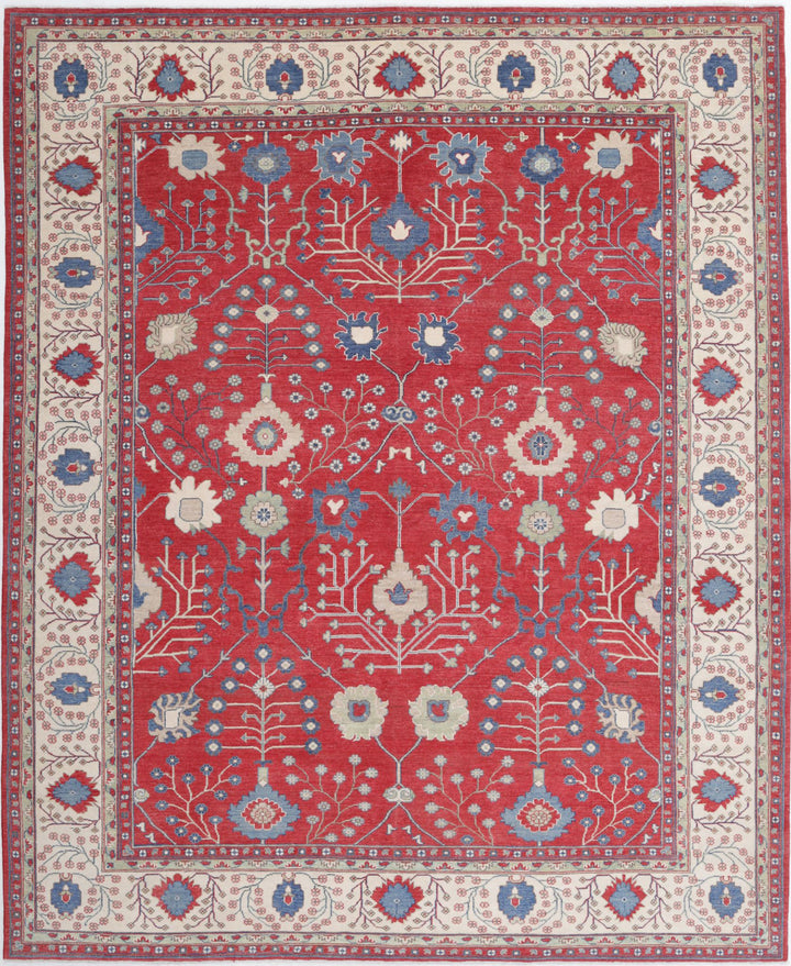 Hand Knotted Tribal Kazak Wool Rug 9' 4" x 11' 6" - No. AT91165
