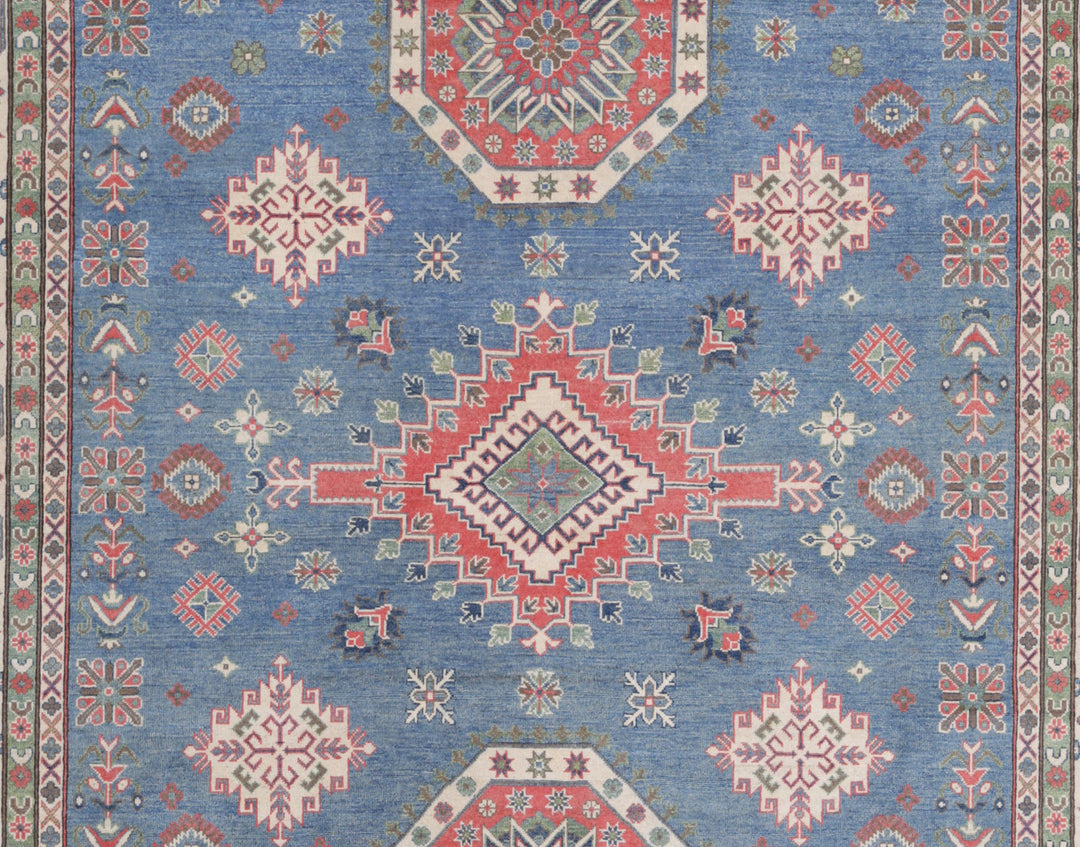 Hand Knotted Tribal Kazak Wool Rug 9' 1" x 11' 10" - No. AT64241