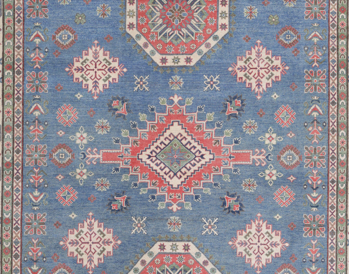 Hand Knotted Tribal Kazak Wool Rug 9' 1" x 11' 10" - No. AT64241