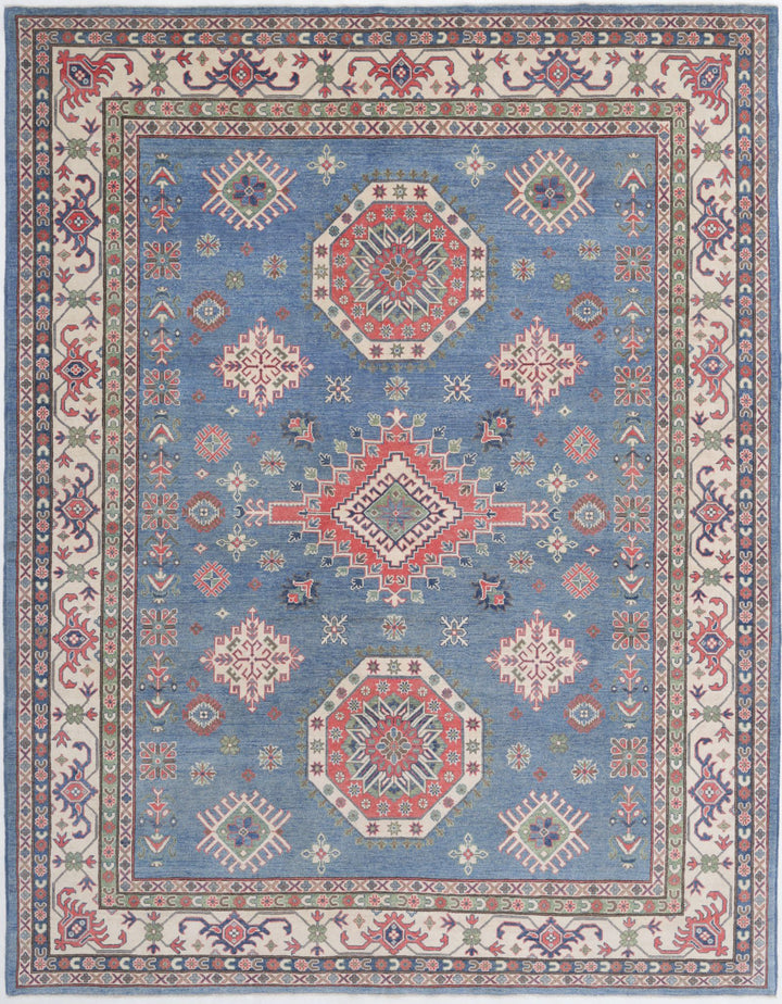 Hand Knotted Tribal Kazak Wool Rug 9' 1" x 11' 10" - No. AT64241