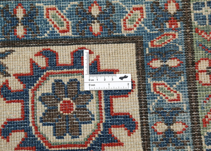 Hand Knotted Tribal Kazak Wool Rug 7' 10" x 9' 11" - No. AT12143
