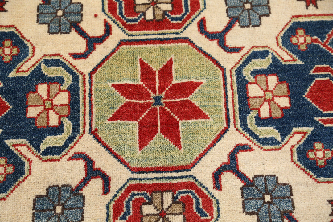 Hand Knotted Tribal Kazak Wool Rug 8' 4" x 10' 4" - No. AT61025