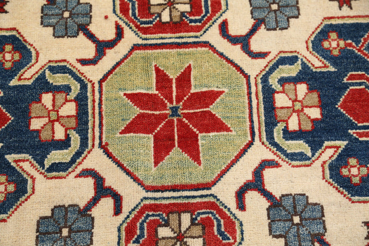 Hand Knotted Tribal Kazak Wool Rug 8' 4" x 10' 4" - No. AT61025