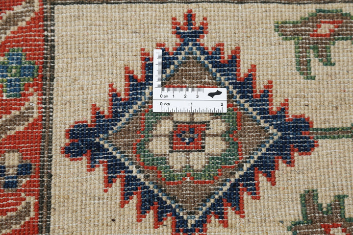 Hand Knotted Tribal Kazak Wool Rug 8' 1" x 9' 10" - No. AT82524